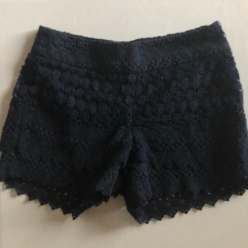 Navy crochet short